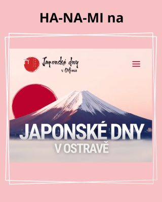 Moc se těším opět na setkání po roce na @japonskedny v Ostravě 🙋🏻‍♀️ #feelhanami #japanczech #feelhanamiworkshop...
